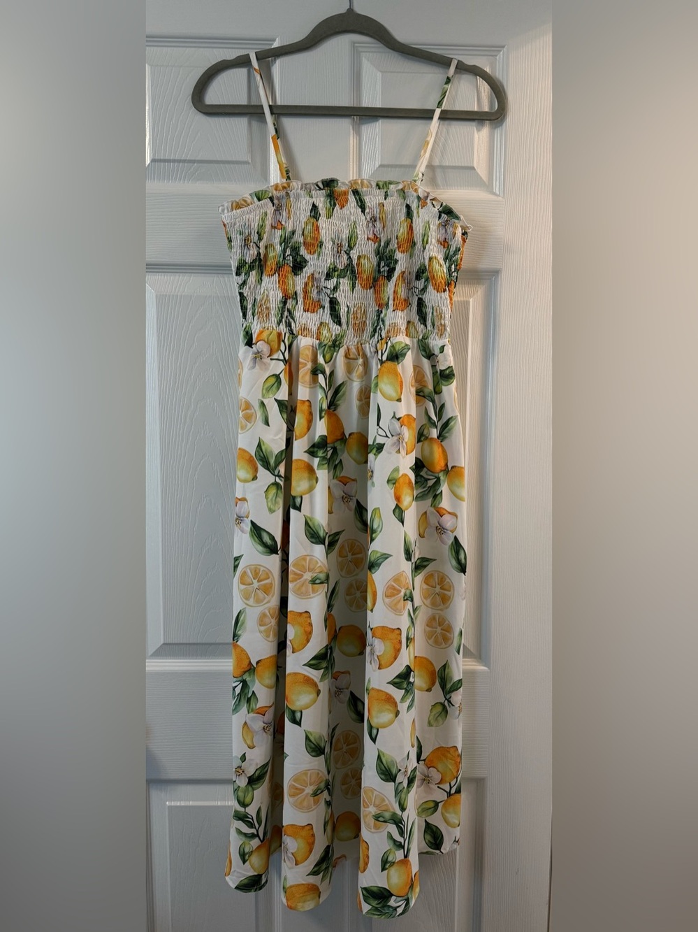 Women’s Lemon Print Midi Dress